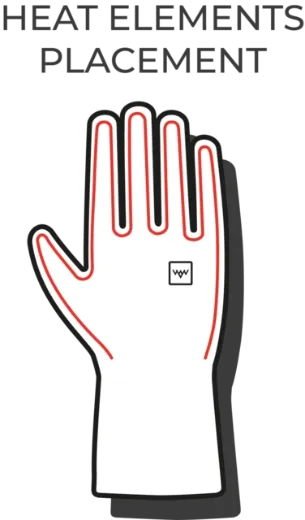 Bilde av Heat Experience Heated Everyday Gloves 13 Svart